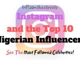 Most followed Nigerian celebrity on Instagram